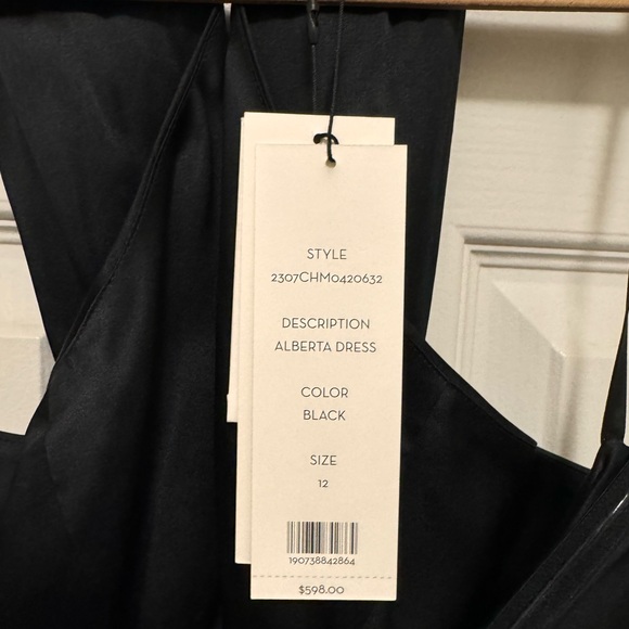 Veronica Beard Alberta Silk Evening Gown in Black🥂 - Picture 11 of 12